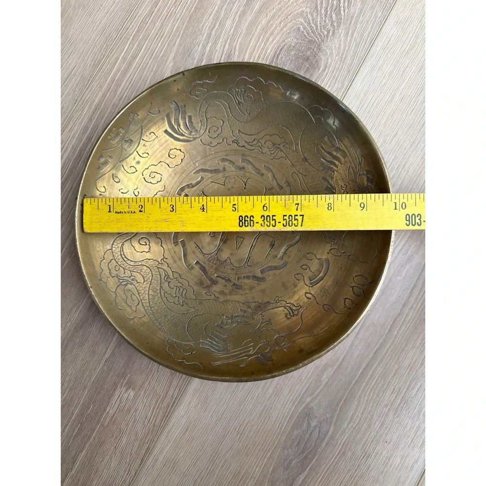Solid Brass Dragon‎ Bowl 10